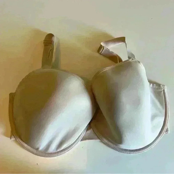 Panache Porcelain Style 3371 Superbra Underwire Bra Beige 32H GUC - Picture 1 of 7